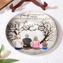 Family,Gift For Mother,Gift For Father - Family Where Life Begins And Love Never End - Personalized Ceramic Plate
