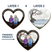 Family, Memorial, Sad - Family Where Life Begins And Love Never Ends - Personalized Custom Shaped Car Visor Clip