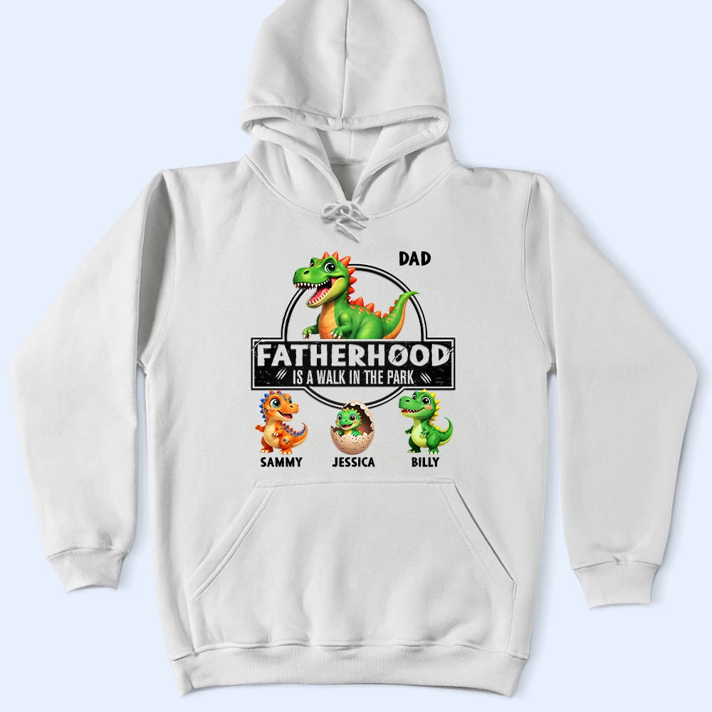 Gift For Father,Humorous,Icon - Fatherhood Is A Walk In The Park - Personalized T Shirt