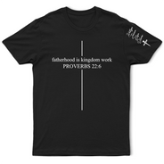 Christian,Top Market,Gift For Husband,Gift For Father,Dad - Children,Non-Eng,Devoted - Fatherhood Is Kingdom Work With Children Names - Personalized T Shirt