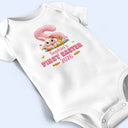 Easter,Gift For Kids,Grandma - Grandkids,Gift For Grandkids,Grandpa - Grandkids,Dad - Children,Mom - Children,Happy - Faux Chenille Bunny Alphabet Letters - Personalized Baby Onesie