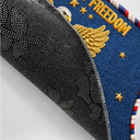 America 250th,Independence Day,Family,Proud,Icon - Faux Embroidery Effect 250 Years Of Freedom - Personalized Doormat
