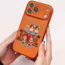 Gift For Mother,Gift For Women,Happy,Gift For Yourself - Faux Embroidery Effect Mom We Love You - Personalized Leather Phone Case