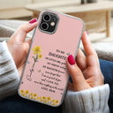 Gift For Daughter,Gift For Women,Happy,Gift For Grandkids - Faux Pressed Birth Flower My Daughter Forever - Personalized Clear Phone Case
