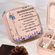 Gift For Daughter, Gift For Women, Happy, Gift For Grandkids - Faux Pressed Birth Flower My Daughter Forever - Personalized Jewelry Box