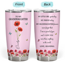 Gift For Daughter, Gift For Women, Happy, Gift For Grandkids - Faux Pressed Birth Flower My Daughter Forever - Personalized Tumbler