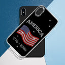 Gift For Yourself,Gift For Women,Gift For Men,No Custom,America 250th,Independence Day,Happy - Faux Rhinestone Effect USA Stars And Stripes - Clear Phone Case