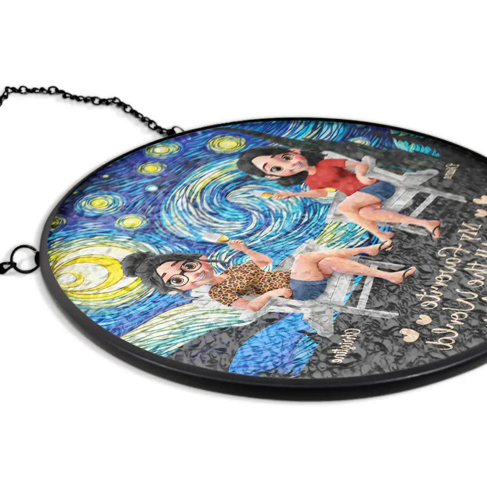 Gift For Couples,Gift For Husband,Gift For Wife,Gift For Boyfriend,Gift For Girlfriend,Love - Favorite Place In All The World - Personalized Stained Glass Window Hanging Suncatcher