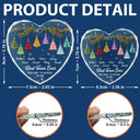 Gift For Colleagues,Christmas,Icon,Happy - Festive 3D Effect Christmas Trees Best Team Ever - Personalized Glass Ornament