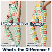 Christmas,Gift For Yourself,Non-Eng - Festive Patchwork With Letters - Personalized Pajama Pants