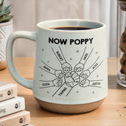 Gift For Father,Adorable,Icon - First Dad Now Grandpa Fist Bumps - Personalized Conical Mug