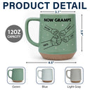 Gift For Father,Adorable,Icon - First Dad Now Grandpa Fist Bumps - Personalized Conical Mug