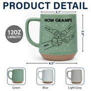 Gift For Father,Adorable,Icon - First Dad Now Grandpa Fist Bumps - Personalized Conical Mug
