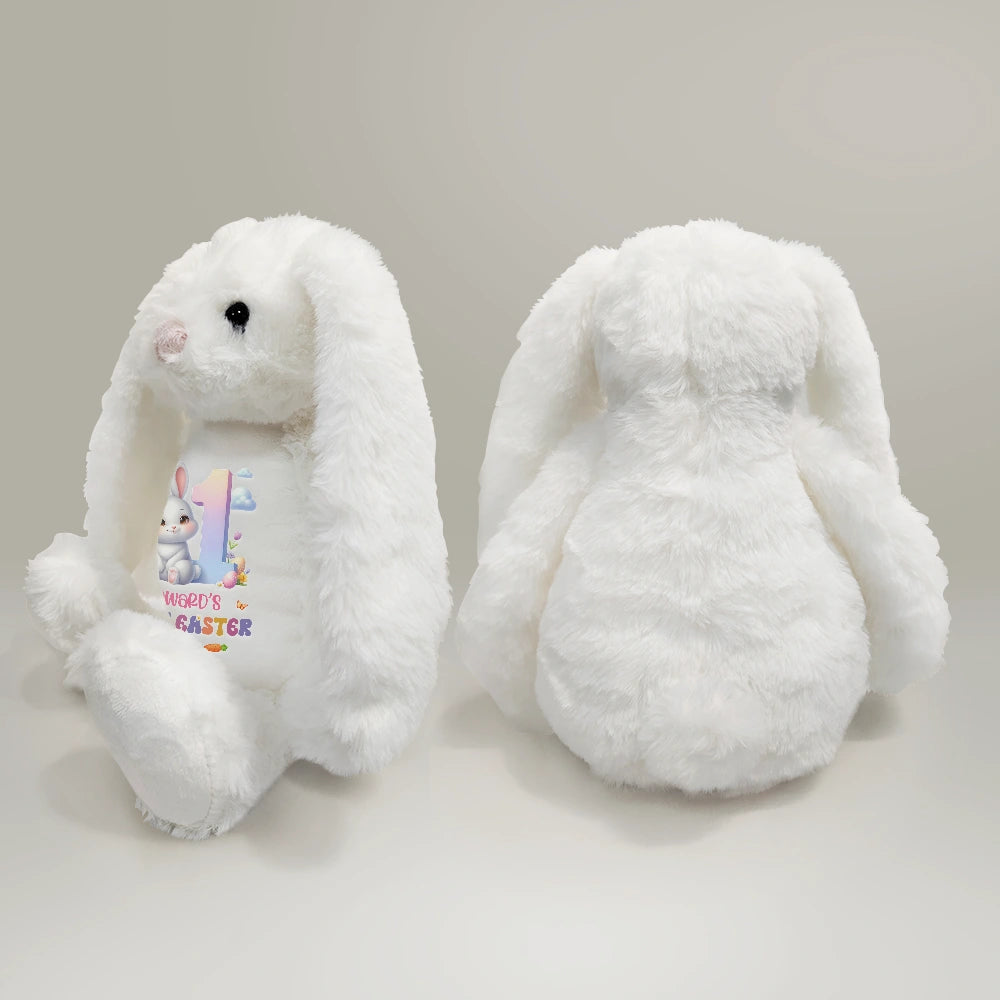 New baby, Parents, Gift For Grandkids, Grandma - Grandkids, Grandpa - Grandkids, Easter, Happy - First Easter Adorable Bunny - Personalized Soft Toy Bunny