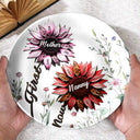 Gift For Grandma,Love - First Mom Now Grandma - Personalized Ceramic Plate