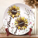 Gift For Grandma,Love - First Mom Now Grandma - Personalized Ceramic Plate
