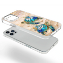 Gift For Grandma,Grandma - Grandkids,Gift For Mother,Beach,Happy,Non-Eng,Icon,Proud - First Mom Now Grandma Turtle - Personalized Clear Phone Case