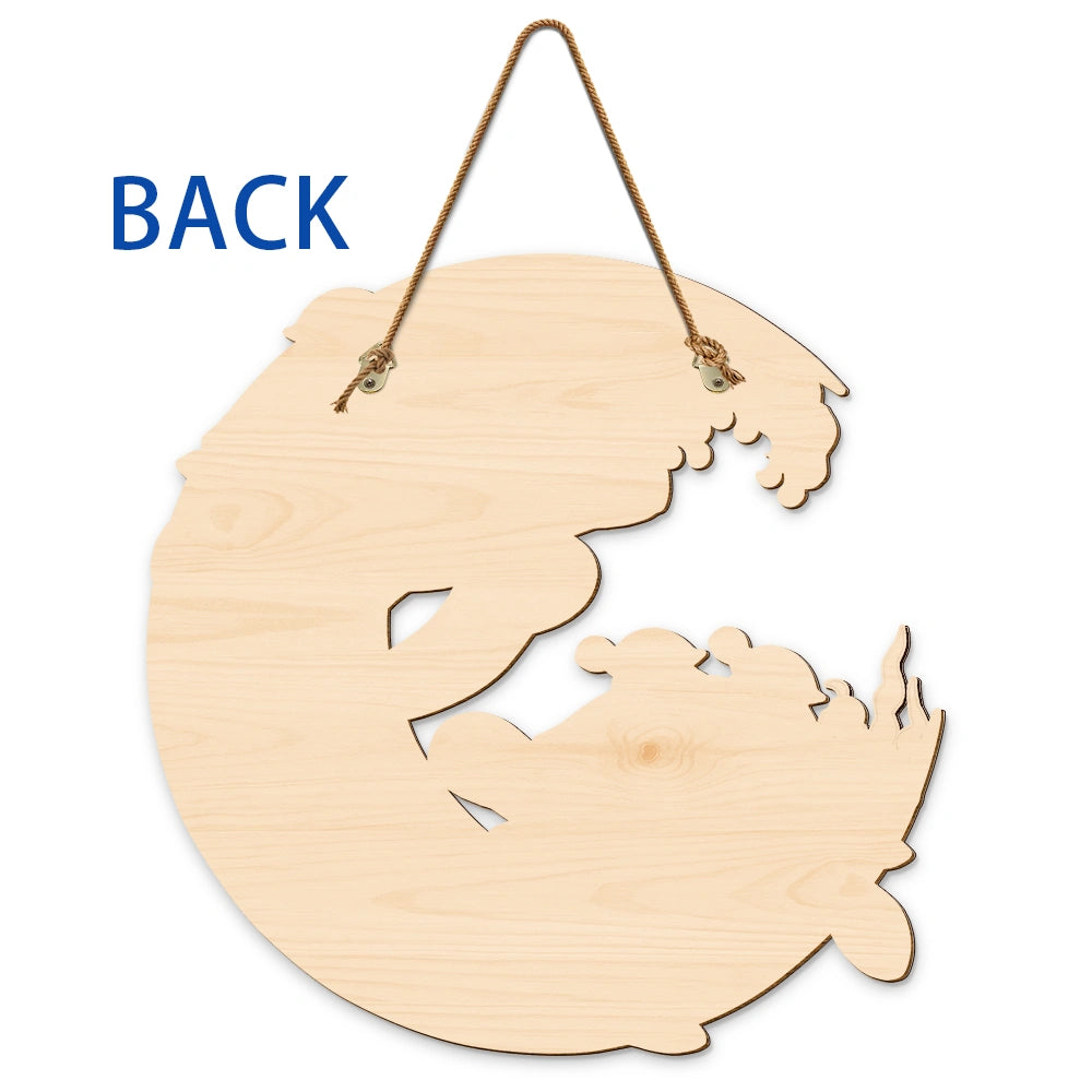 Gift For Grandma,Grandma - Grandkids,Gift For Mother,Beach,Happy,Non-Eng,Icon,Grateful - First Mom Now Grandma Turtle - Personalized Custom Shaped Wood Sign
