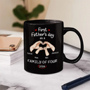 Gift For Mother,Gift For Father,Gift For Kids,Gift For Men,Gift For Women,Happy,Family - First Time Ever As A Family Of Three - Personalized Mug