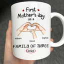 Gift For Mother,Gift For Father,Gift For Kids,Gift For Men,Gift For Women,Happy,Family - First Time Ever As A Family Of Three - Personalized Mug
