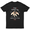 Gift For Mother,Gift For Father,Gift For Kids,Gift For Men,Gift For Women,Happy,Family,Non-Eng,Vector - First Time Ever As A Family Of Three - Personalized T Shirt