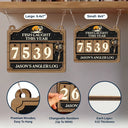 Gift For Women,Gift For Men,Gift For Yourself,Happy,Fishing - Fish Caught This Year - Personalized Hanging Tracker Sign