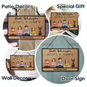 Gift For Yourself,Gift For Mother,Gift For Father,Gift For Grandpa,Gift For Grandma,Family,Happy - Location Coordinates Welcome To Our Home - Personalized Wood Rectangle Sign