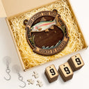 Gift For Men,Fishing,Happy - Fish Caught This Year Just One More Cast - Personalized Hanging Tracker Sign