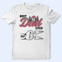 Gift For Father,Gift For Grandpa,Grandpa - Grandkids,Dad - Children,Icon,Proud - Fist Bumps Vintage This Papa Belongs To - Personalized T Shirt