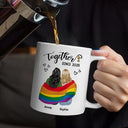 Gift For Couples, Gift For Husband, Gift For Wife, Gift For Boyfriend, Gift For Girlfriend, LGBT, Love - Flag Together Since - Personalized Mug