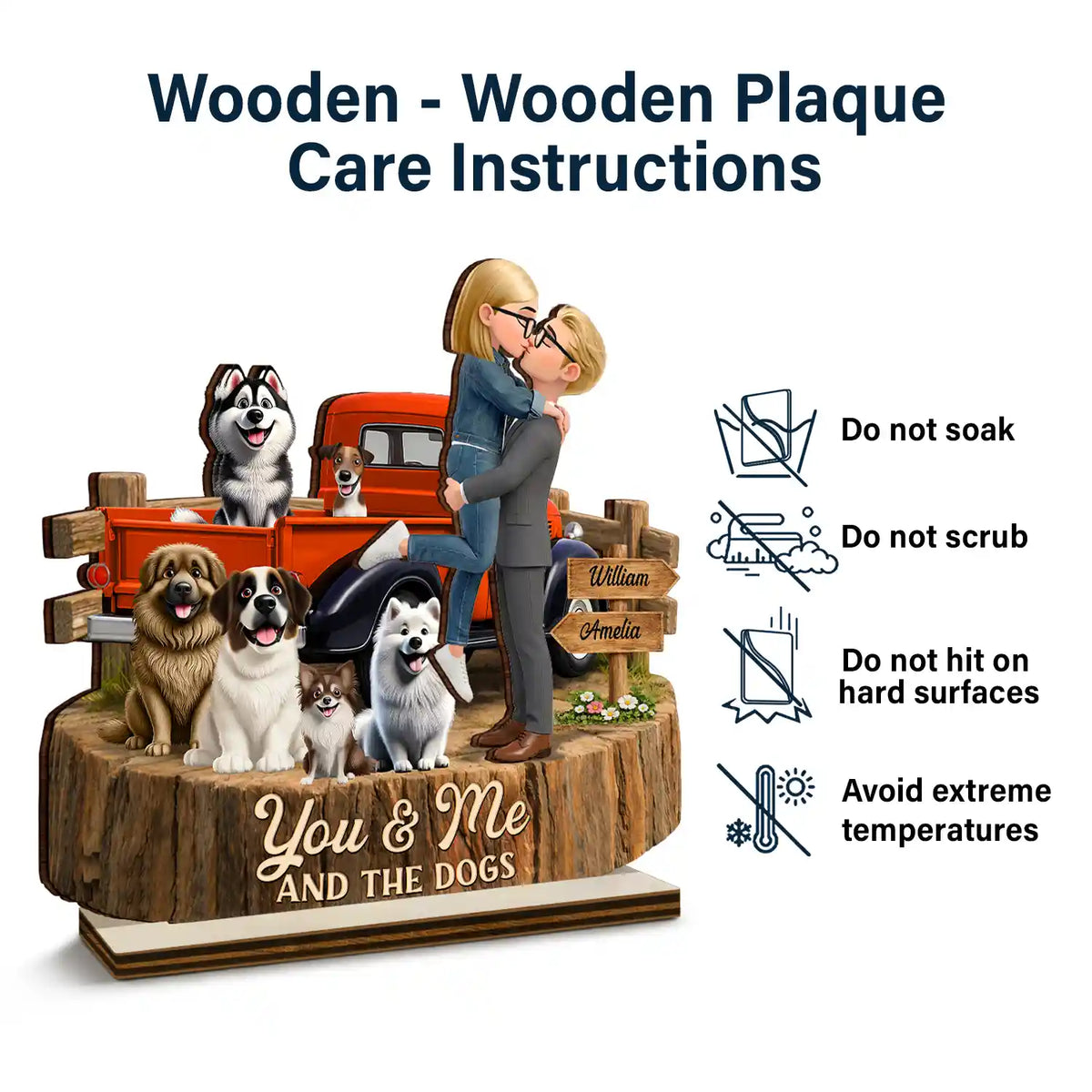 Gift For Couples,Gift For Husband,Gift For Wife,Gift For Boyfriend,Gift For Girlfriend,LGBT,Love - Flannel Standing Couple You And Me We Got This - Personalized Custom Shaped Wooden Plaque