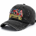 Floral USA 250th Anniversary - Personalized Embroidered Distressed Cap