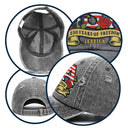 Floral USA 250th Anniversary - Personalized Embroidered Distressed Cap