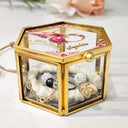 Gift For Yourself,Gift For Women,Gift For Men - Flower Butterfly Monogram - Personalized Glass Jewelry Box