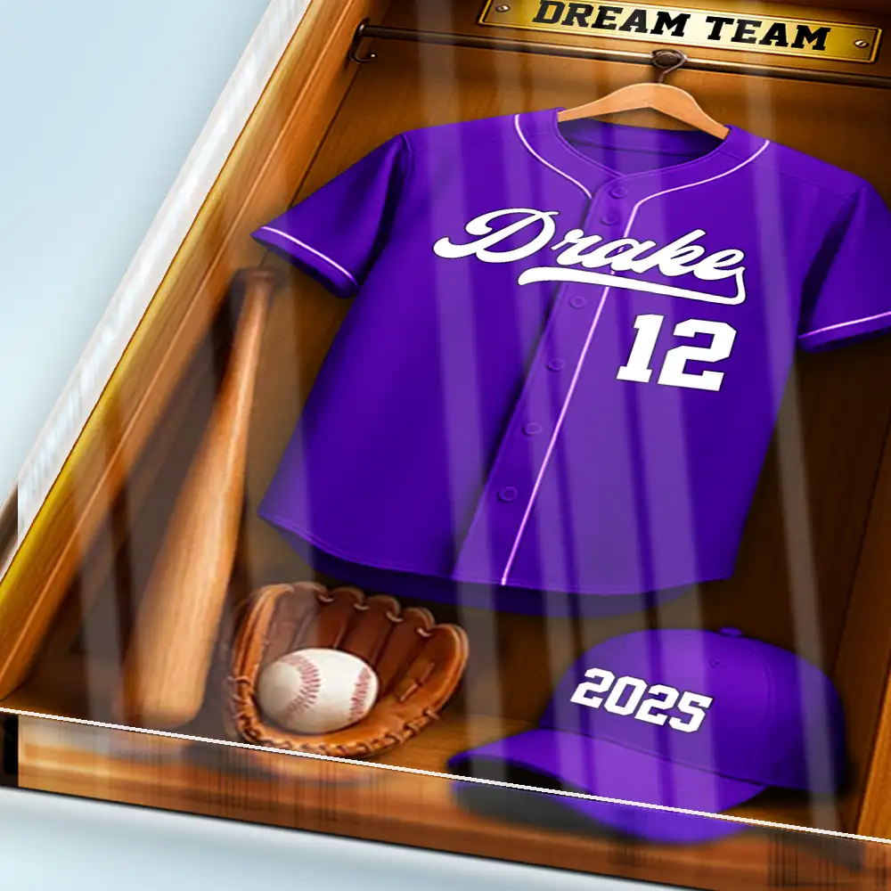 Football,Happy - Football Soccer Locker 3D Effect - Personalized Custom Shaped Acrylic Plaque