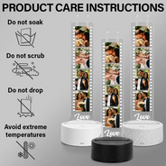Custom Photo, Gift For Couples, Top Market, Wedding Anniversary, Romantic, Remove BG Photo - Custom Photo Besties Couple Film Strip - Personalized Headphone Stand