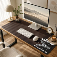 Gift For Father,Gift For Grandpa,Dad - Children,Icon,Sentimental - Forget Father's Day We Love You Every Day - Personalized Leather Desk Mat
