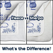 Gift For Bestie,Gift For Sisters,Gift For Women,Long Distance,Christmas,Happy - Friends Sisters Will Always Be Connected By Heart Chinoiserie Toile Besties - Personalized Fleece Blanket, Sherpa Blanket