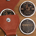 Top Market,Gift For Children,Inspirational,Gift For Mother,Mom - Daughter (Adult),Gift For Daughter,Vector - From Mom To Daughter Son Just Do Your Best - Personalized Leather Pocket Hug