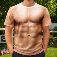 Independence Day,Top Market,Gift For Men,Gift For Yourself,Humorous - Funny 3D Hairy Body Swimsuit - Personalized Full Print T Shirt