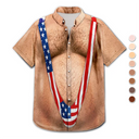 Beach, Summer, Gift For Men, Gift For Yourself, Humorous - Funny 3D Hairy Body Swimsuit - Personalized Hawaiian Shirt