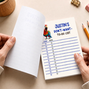 Gift For Colleagues,Humorous,Icon - Funny Chicken Don’t Want To-do List - Personalized Notepad