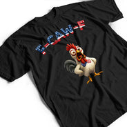 Funny, Gift For Yourself, Gift For Women, Gift For Men, Farm, Independence Day - Funny Chicken F-Caw-F 250 Years Of Freedom - Personalized T Shirt