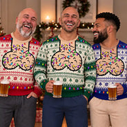 Christmas,Humorous,Gift For Men,Gift For Yourself,Icon - Funny Christmas Gift For Bald Dad Papa Husband - Personalized Unisex Ugly Sweater