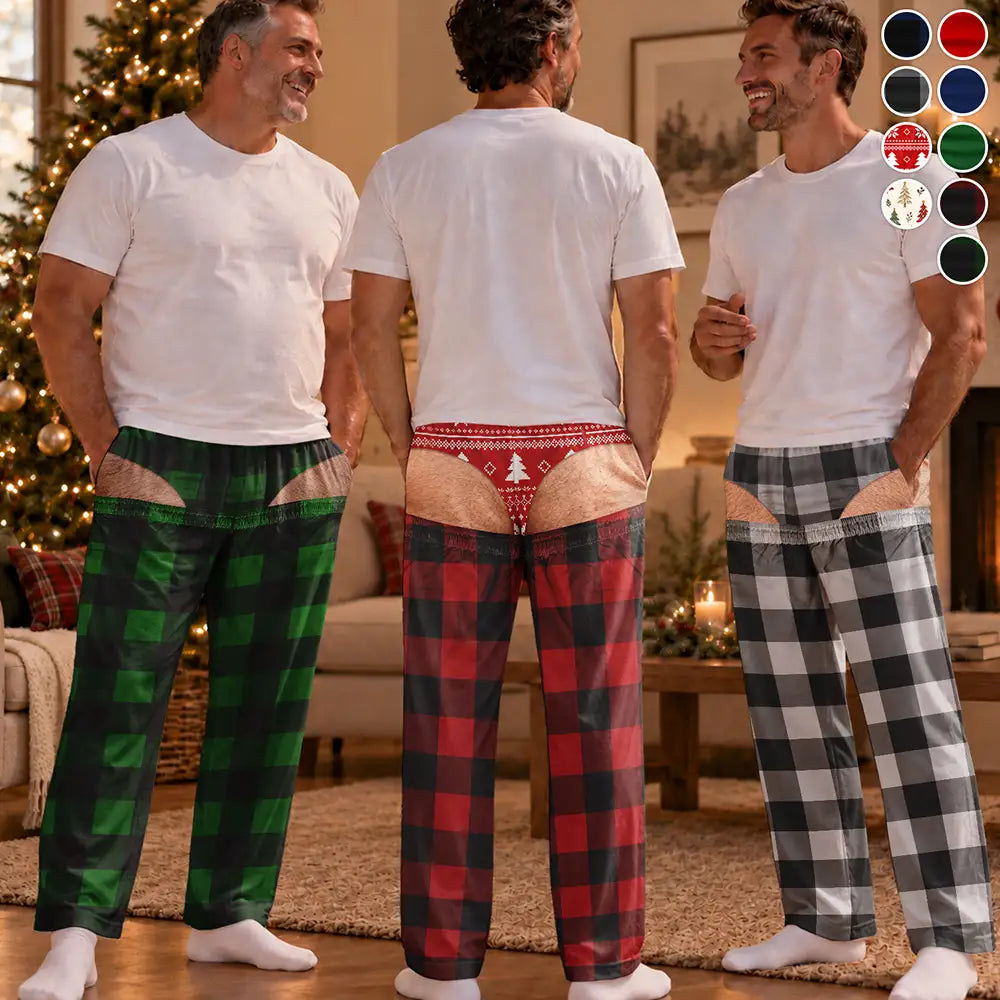 Funny Christmas Gifts For Husband Dad Grandpa - Personalized Pajama Pants
