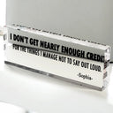 Gifts For Colleagues, Funny - Funny Cowokers Please Don't Talk To Me - Personalized Desk Name Plate
