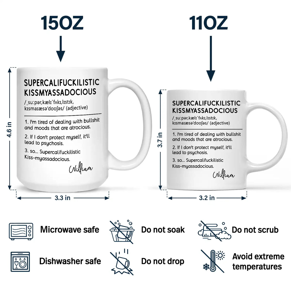 Gifts For Colleagues,Funny - Funny Cowokers Supercalifuckilistic - Personalized Mug