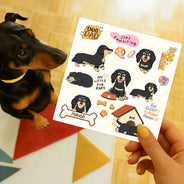 Pet Lovers - Funny Dog - Personalized Custom Vinyl Sticker Sheet