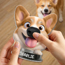 Humorous,Pet Lovers,Vector - Funny Dog Half Body - Personalized Squishy Acrylic Fridge Magnet