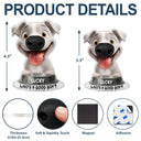 Humorous,Pet Lovers,Vector - Funny Dog Half Body - Personalized Squishy Acrylic Fridge Magnet